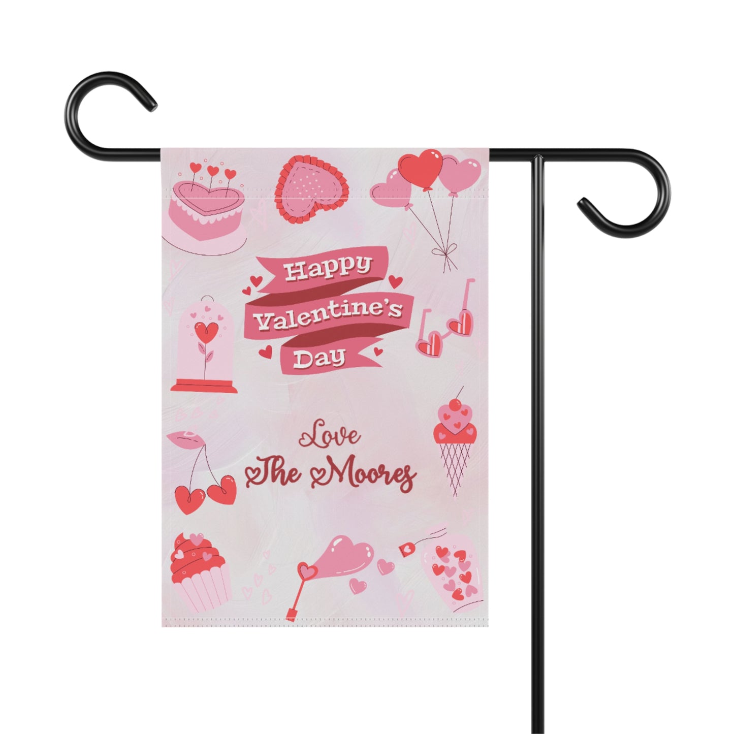 Valentine's Day Icons Garden Flag
