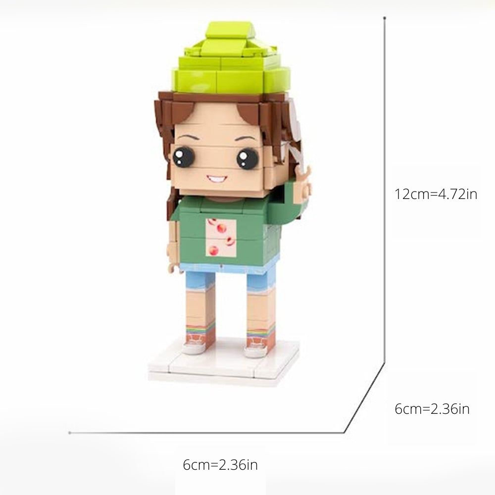 1 Person Full Body Customizable Brick Figure