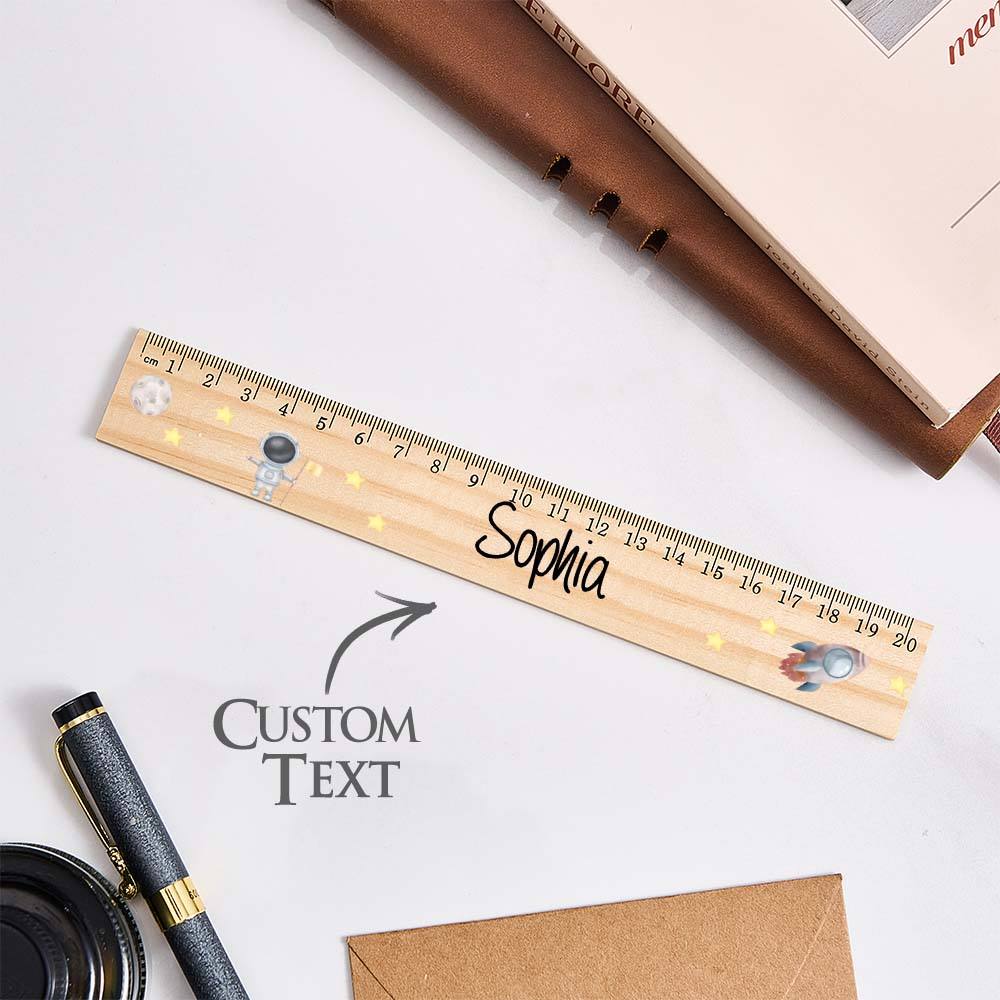 Personalized Wooden Ruler for Kids or Teacher