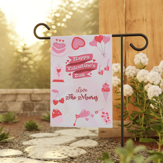 Valentine's Day Icons Garden Flag