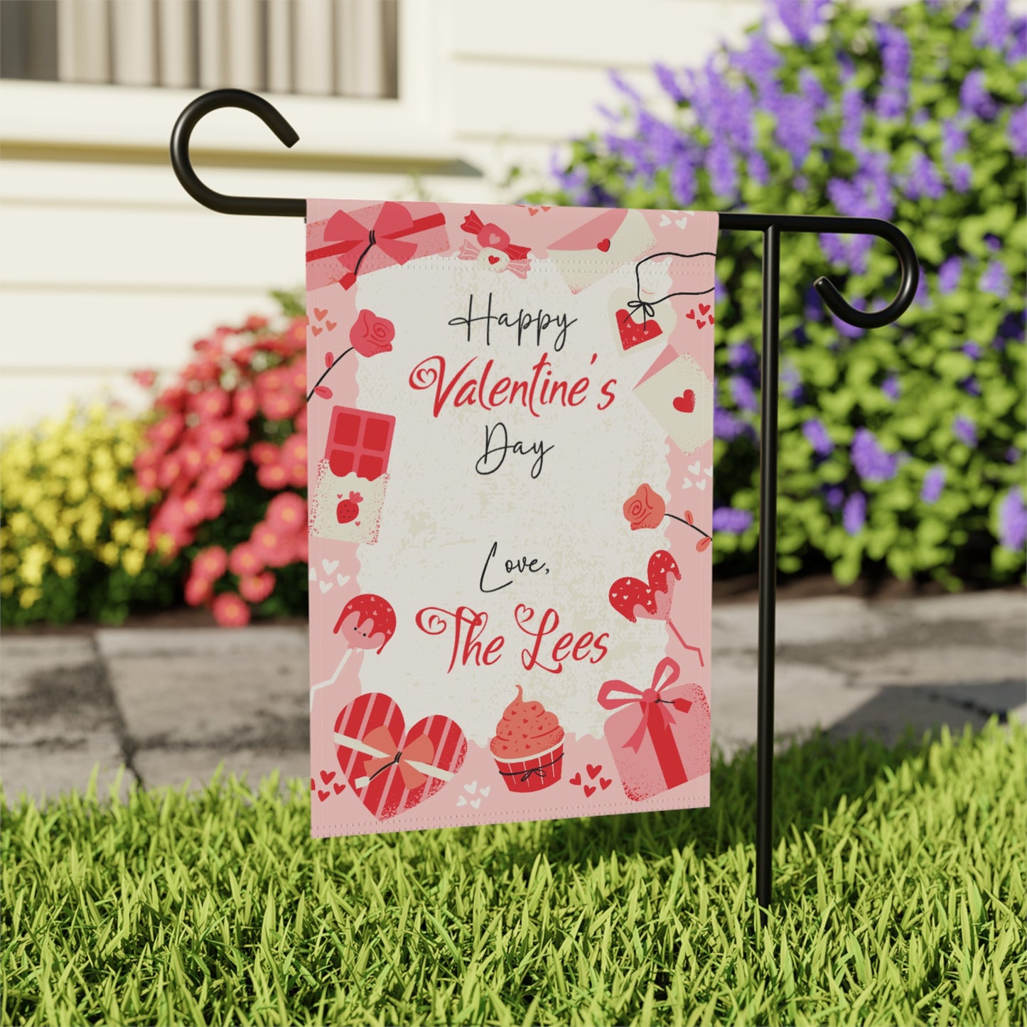 Valentine's Day Sweets Garden Flag