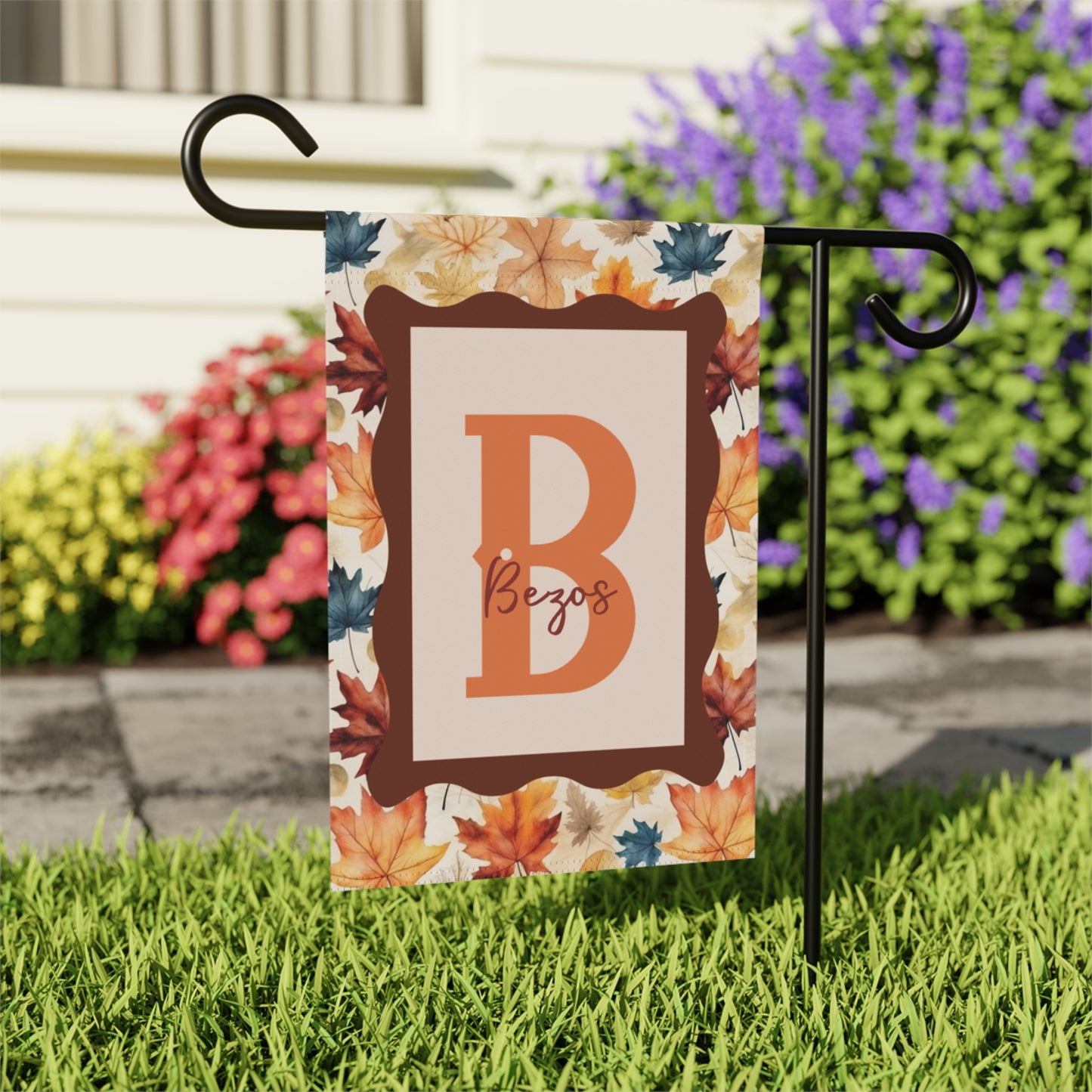 Custom Autumn Leaves Garden Banner & House Flag