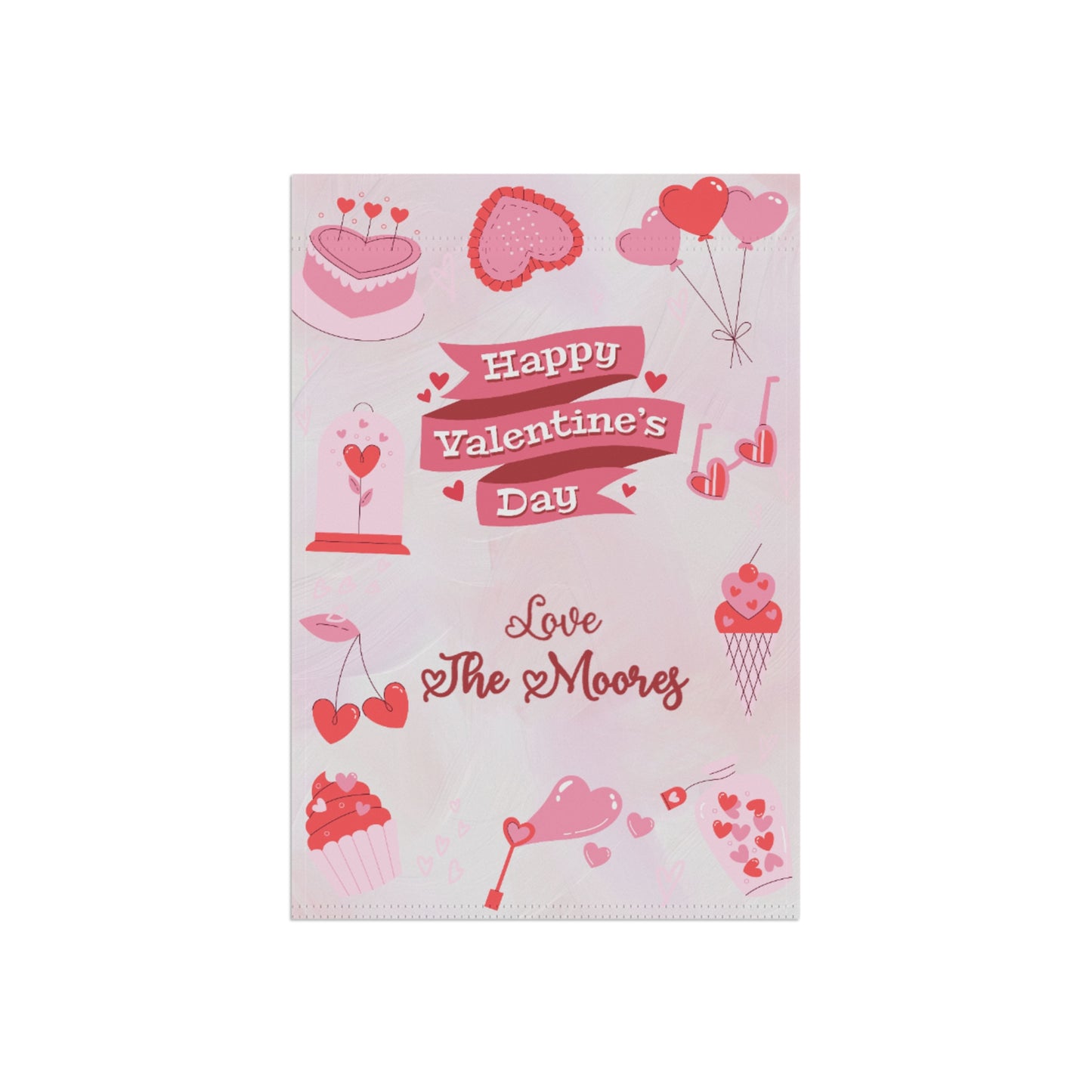 Valentine's Day Icons Garden Flag