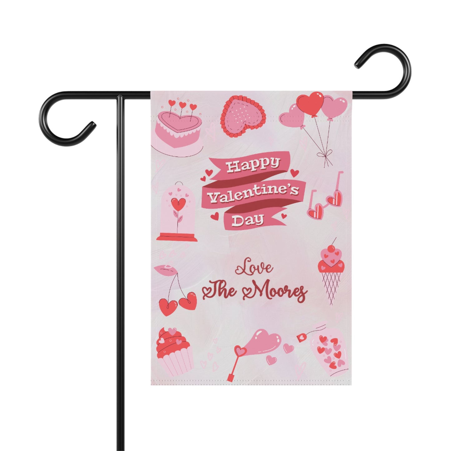 Valentine's Day Icons Garden Flag