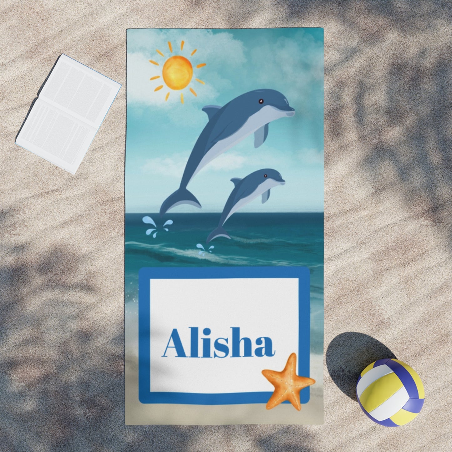 Personalized Kids Ocean Themed Beach Towels