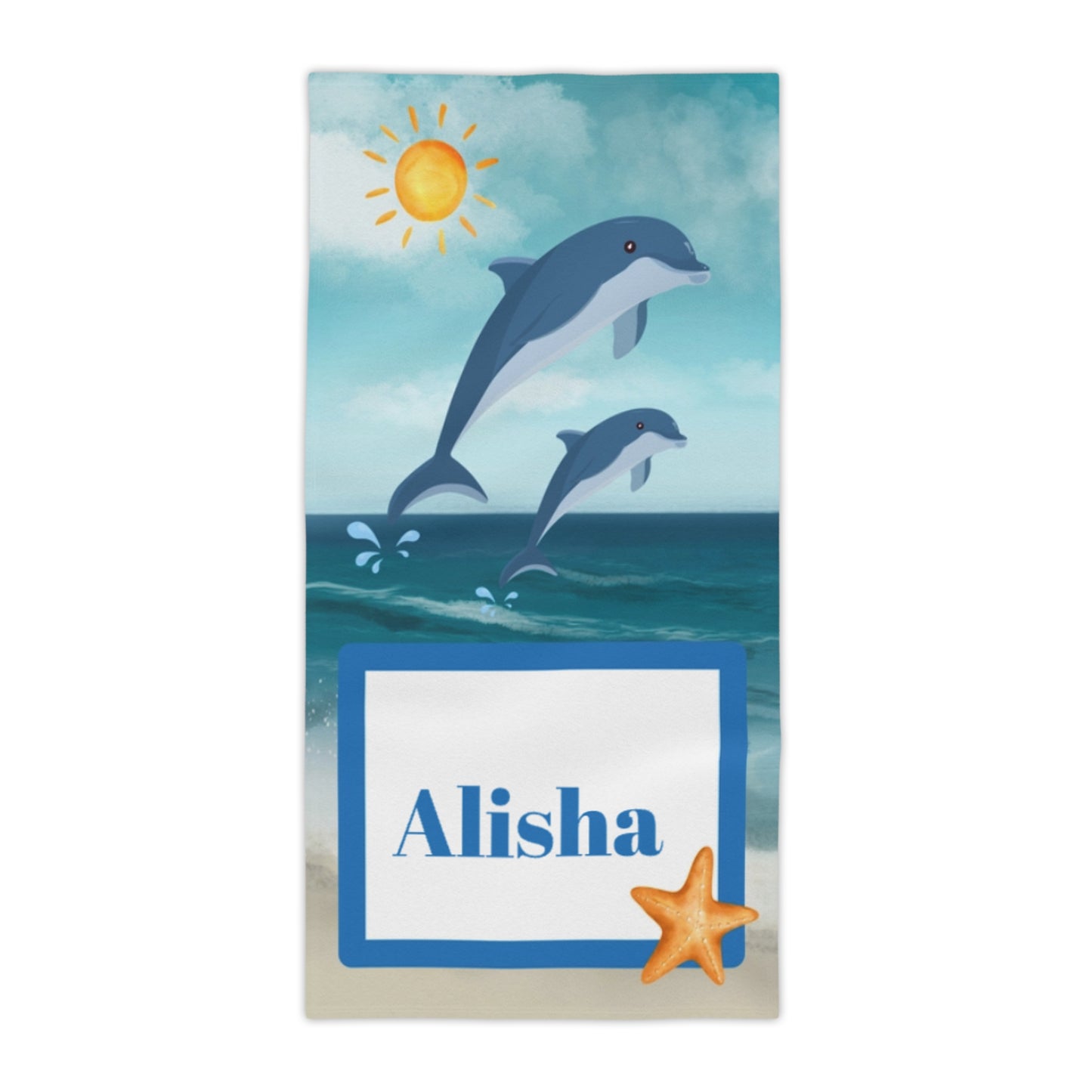 Personalized Kids Ocean Themed Beach Towels