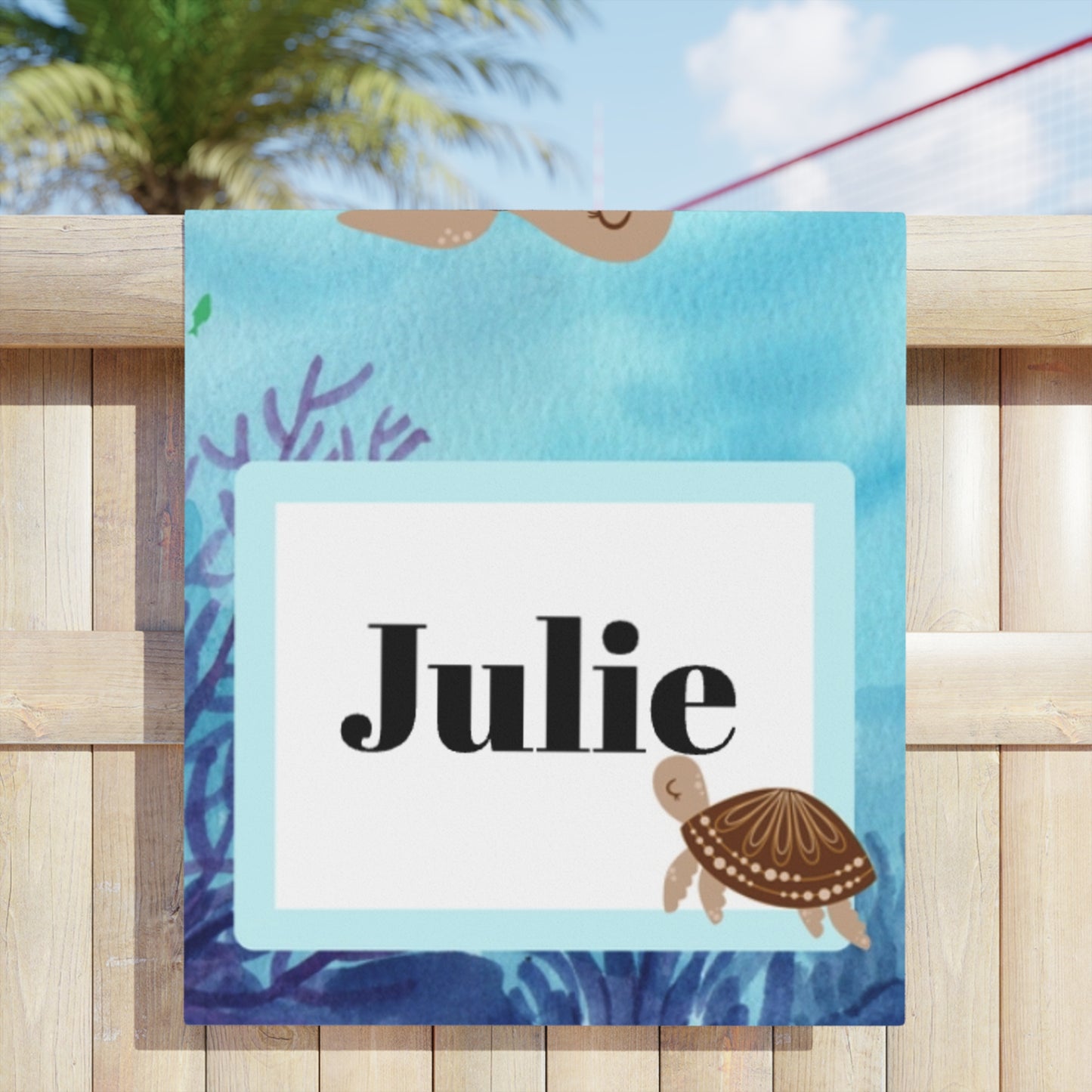 Personalized Kids Ocean Themed Beach Towels