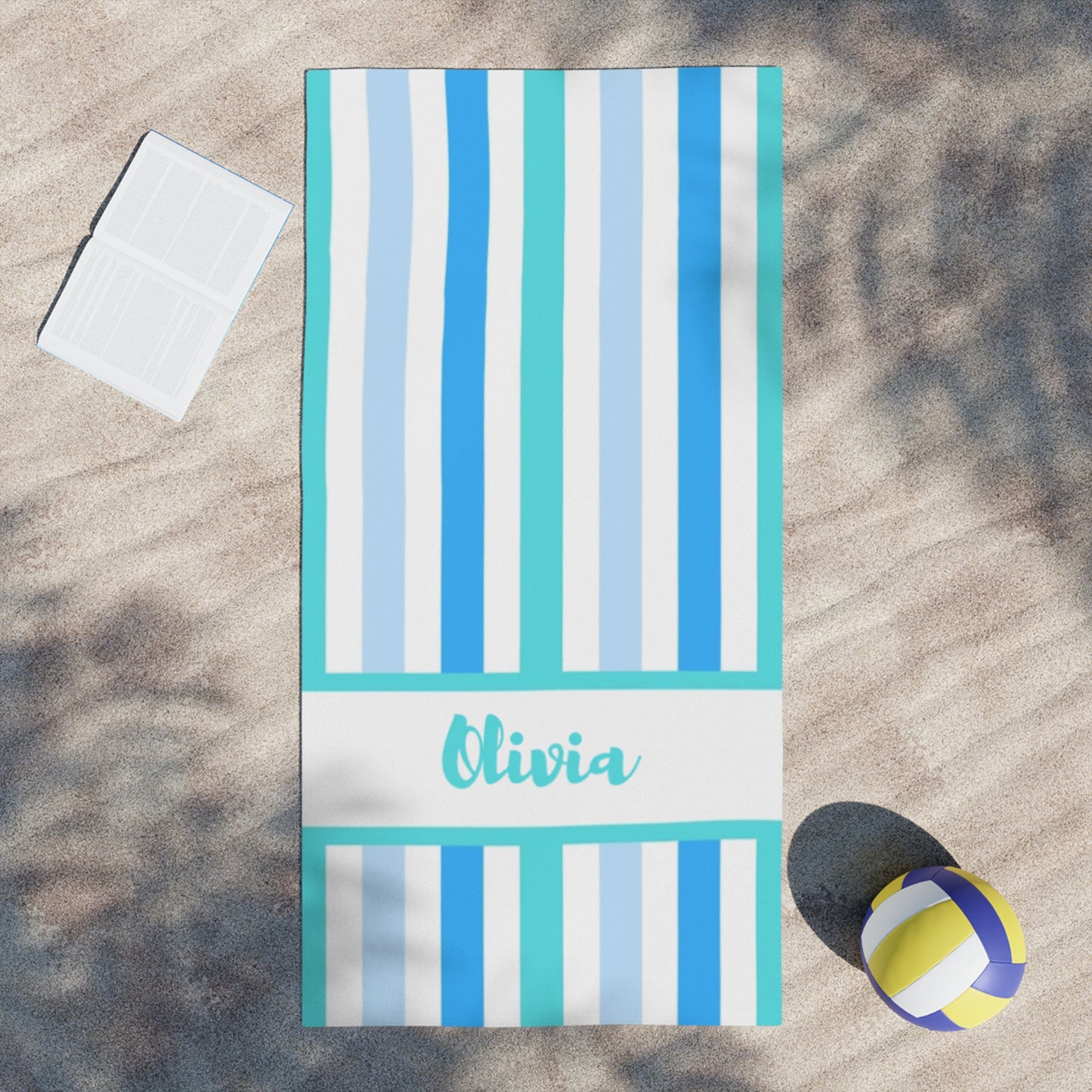 Multi-Color Stripped Beach Towel for Kids and Adults