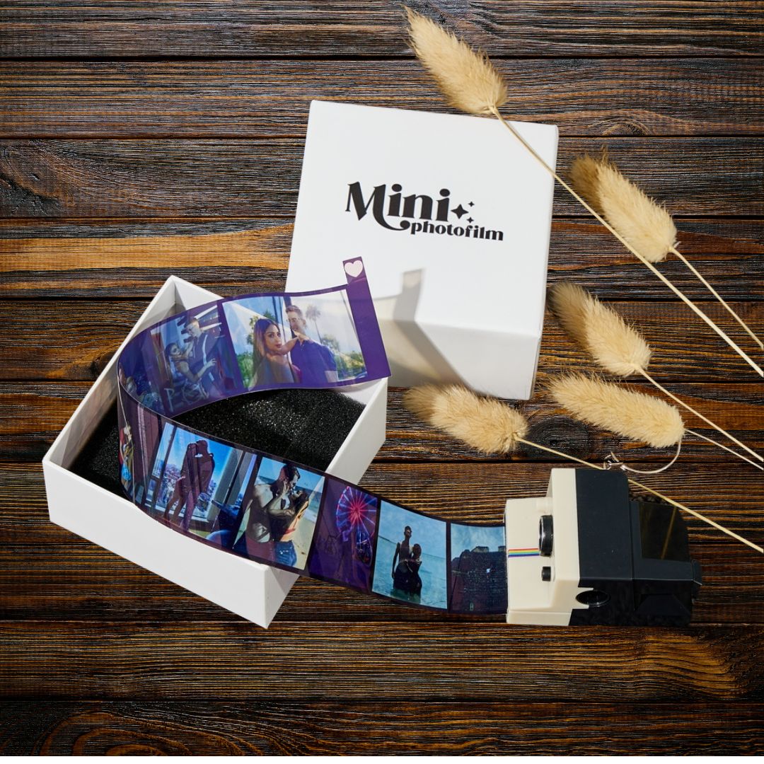 Custom Insta Mini-Camera Film Roll Photo Keychain