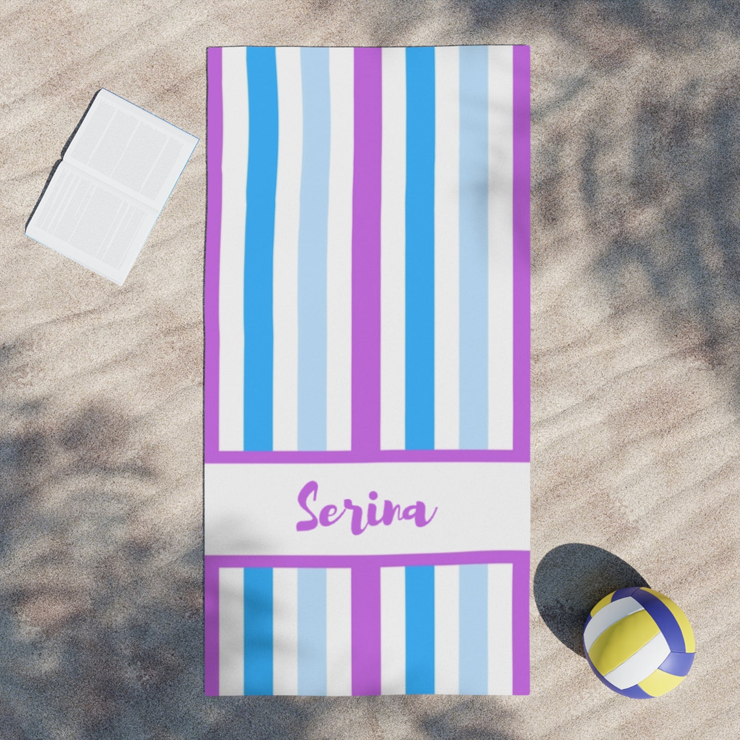 Multi-Color Stripped Beach Towel for Kids and Adults