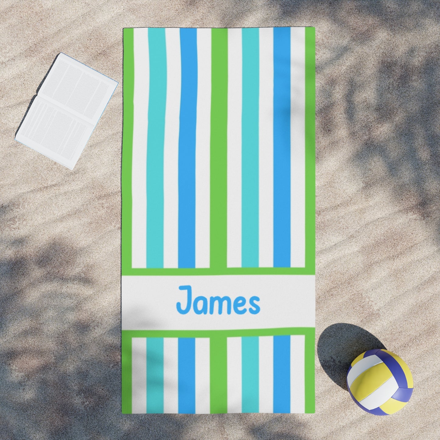 Multi-Color Stripped Beach Towel for Kids and Adults