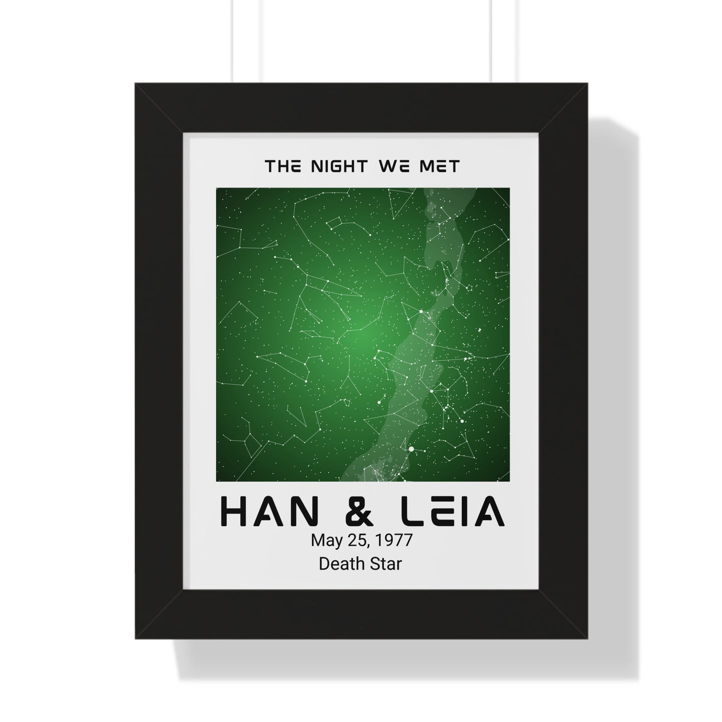 Personalized Star Map with Frame for Sci-Fi Fans