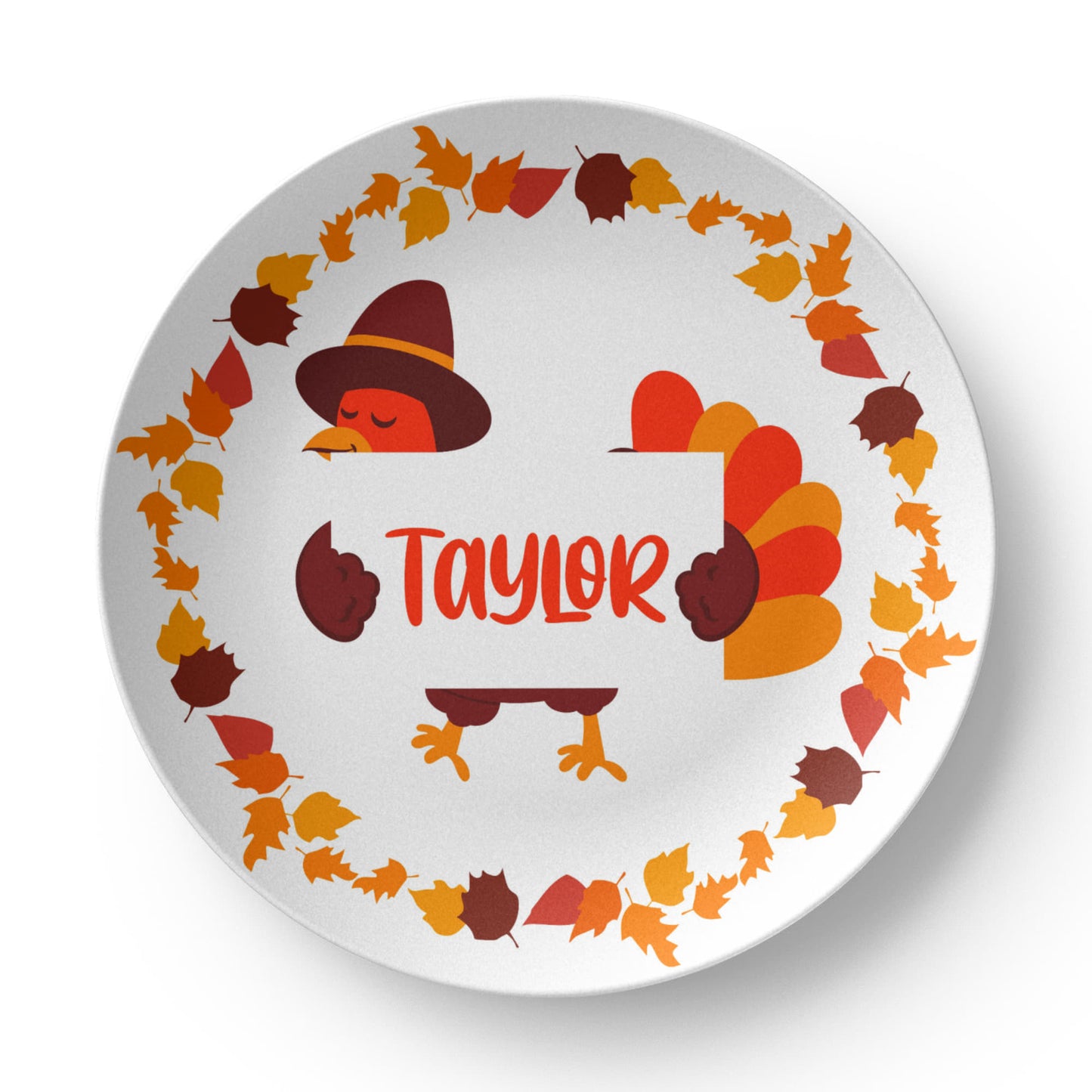 Custom Thanksgiving Dinner with Turkey and Name Sign