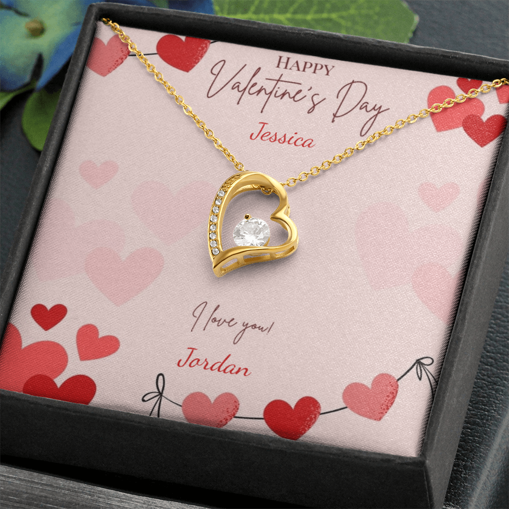 Valentine's Day Forever Love Heart Necklace