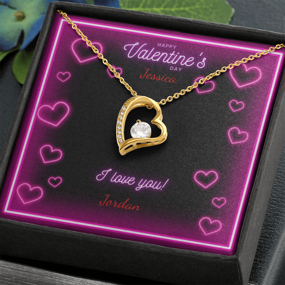 Valentine's Day Forever Love Heart Necklace