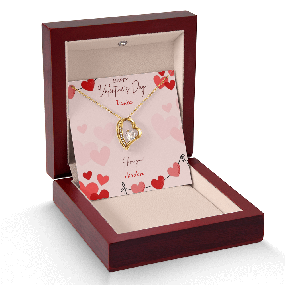 Valentine's Day Forever Love Heart Necklace