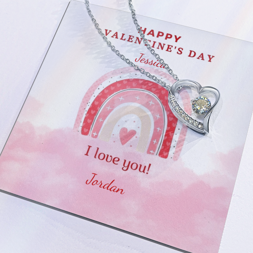 Valentine's Day Forever Love Heart Necklace