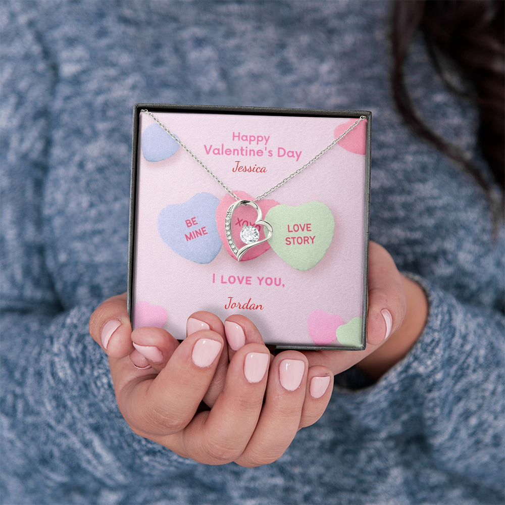 Valentine's Day Forever Love Heart Necklace