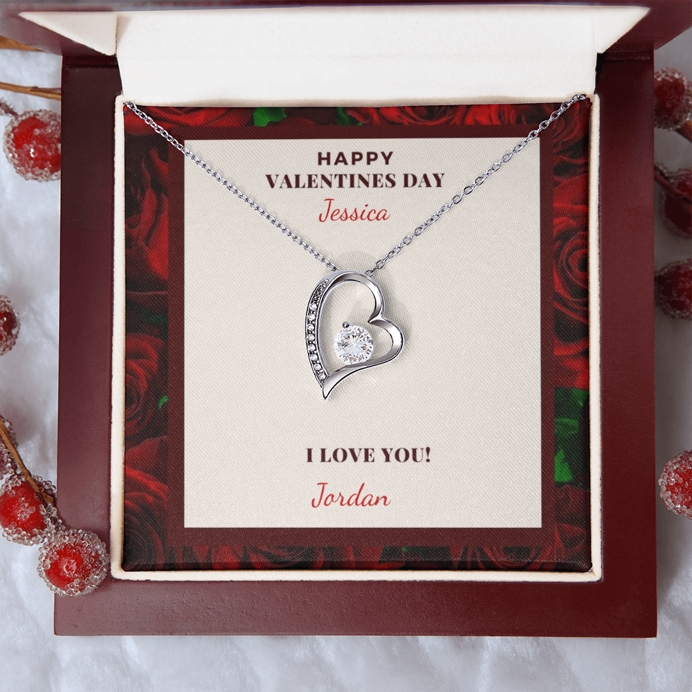 Valentine's Day Forever Love Heart Necklace