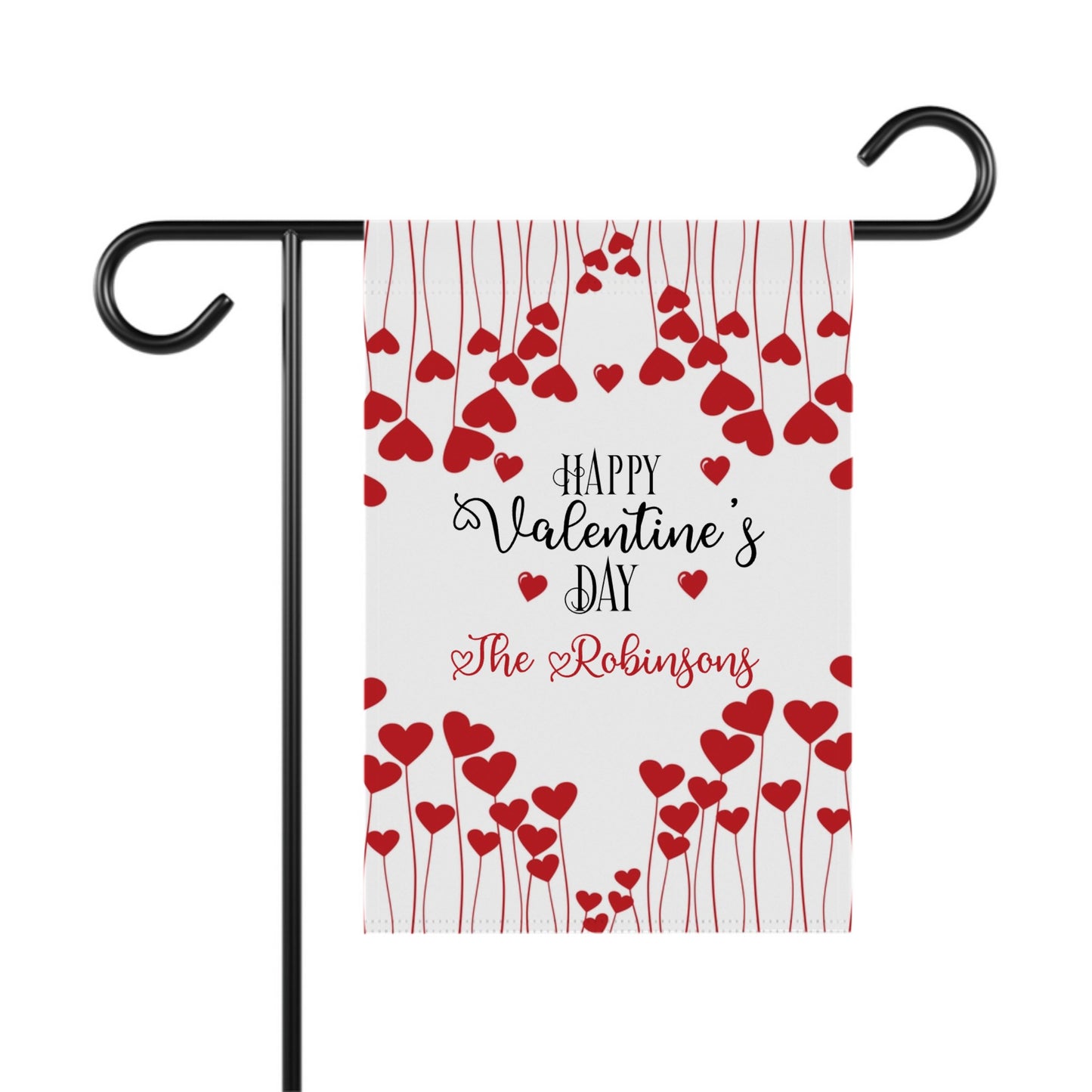 Red Hearts Valentine's Day Garden Flag