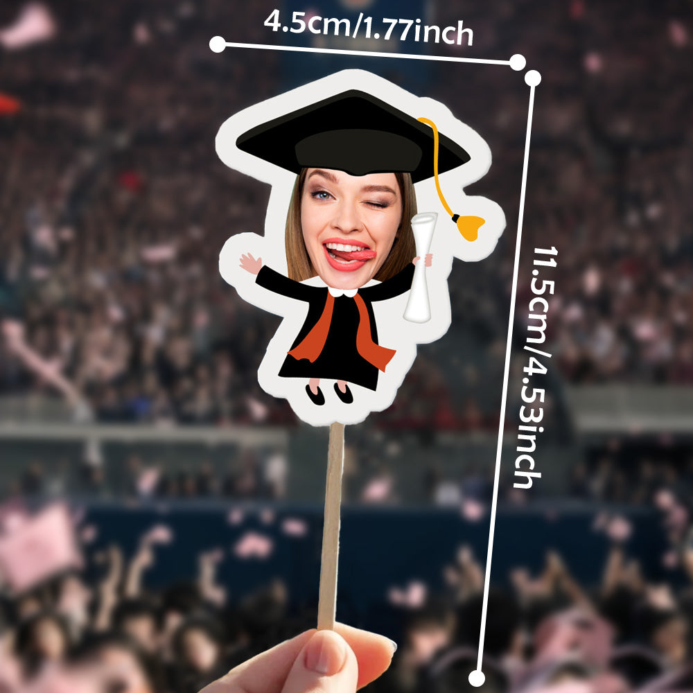 Personalized Graduation Cupcake Toppers