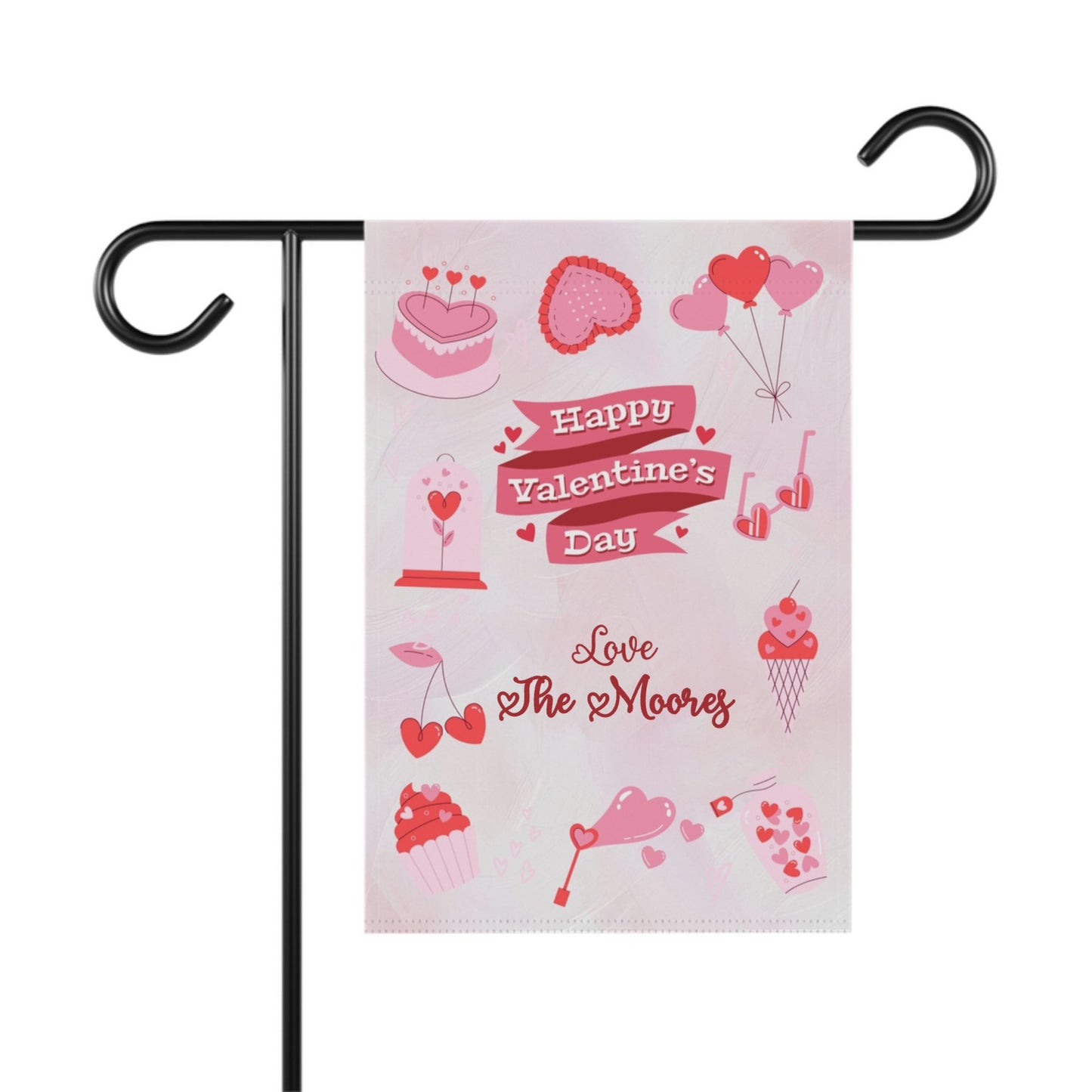 Valentine's Day Icons Garden Flag