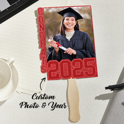 Personalized Handheld Photo Fan Graduation Gift