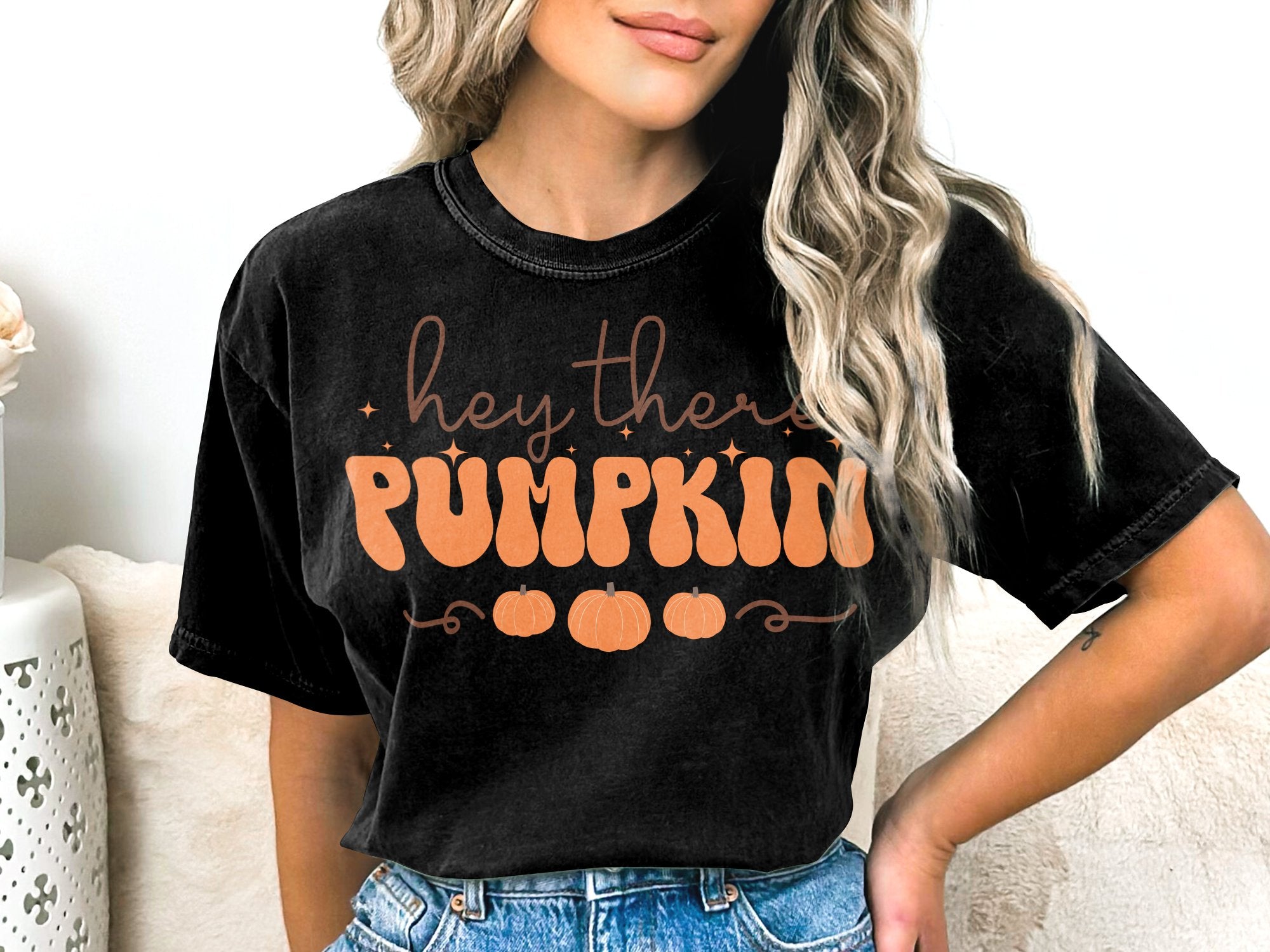 Hey There Pumpkin Comfort Colors® Shirt, Color Blast Tee, Sweatshirt or Hoodie