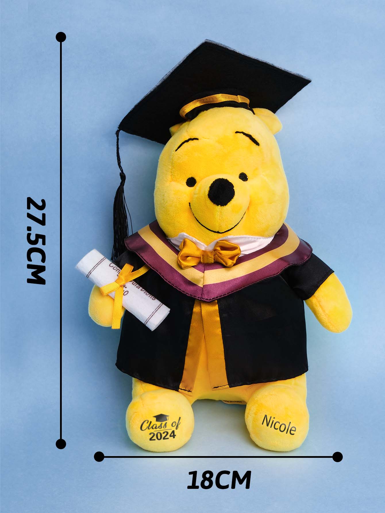 Custom Graduation Bear Stuffed Animal Toy