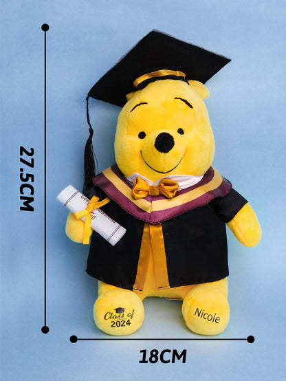 Custom Graduation Bear Stuffed Animal Toy