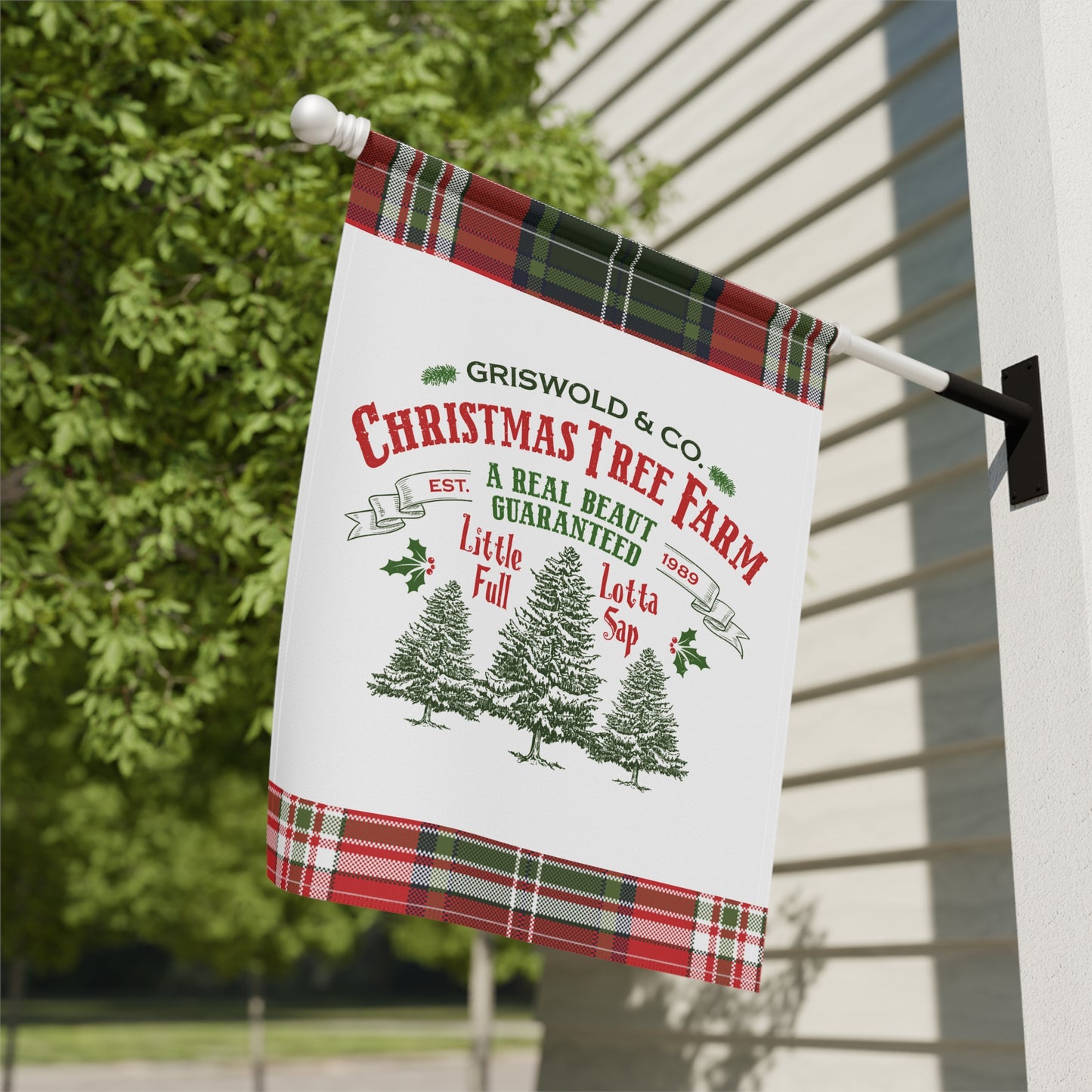 Griswold Christmas Tree Farm Garden & House Banner, National Lampoon's Christmas Vacation, Christmas Flag, Holiday Decorations