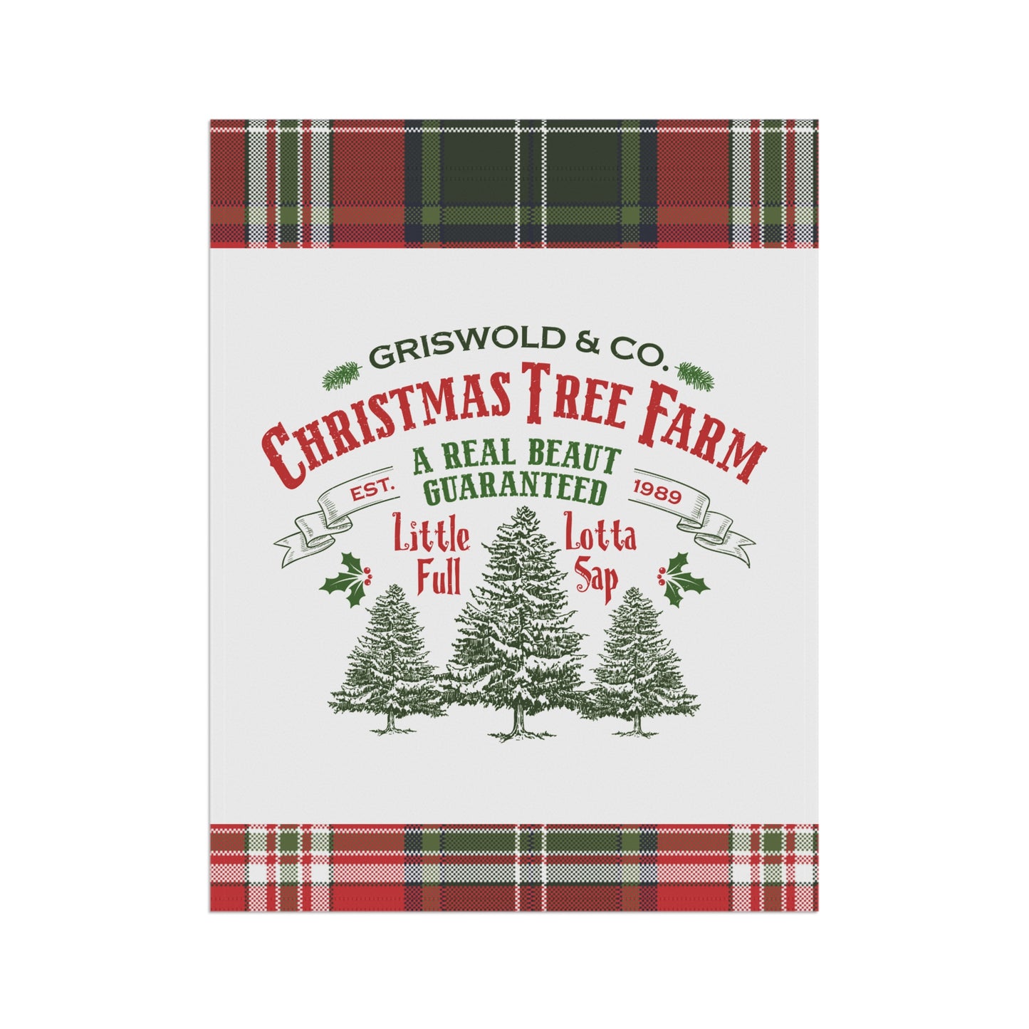 Griswold Christmas Tree Farm Garden & House Banner, National Lampoon's Christmas Vacation, Christmas Flag, Holiday Decorations