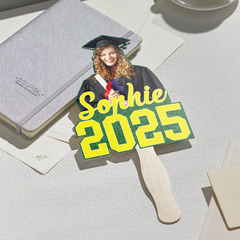 Personalized Handheld Photo Fan Graduation Gift