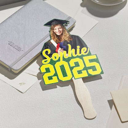 Personalized Handheld Photo Fan Graduation Gift