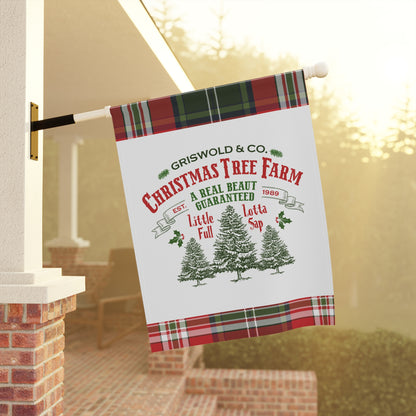 Griswold Christmas Tree Farm Garden & House Banner, National Lampoon's Christmas Vacation, Christmas Flag, Holiday Decorations