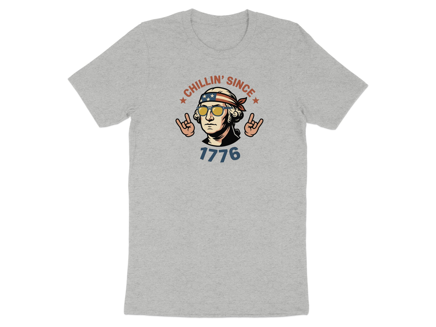 George Washington with bandana, sunglasses, and "Chillin' Since 1776" text.