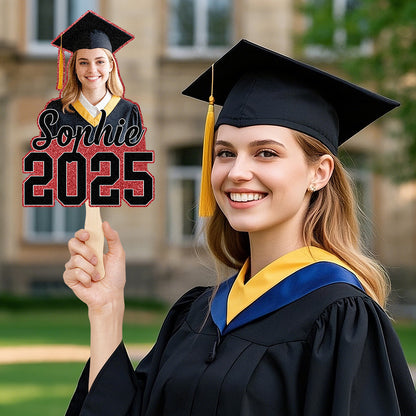 Personalized Handheld Photo Fan Graduation Gift