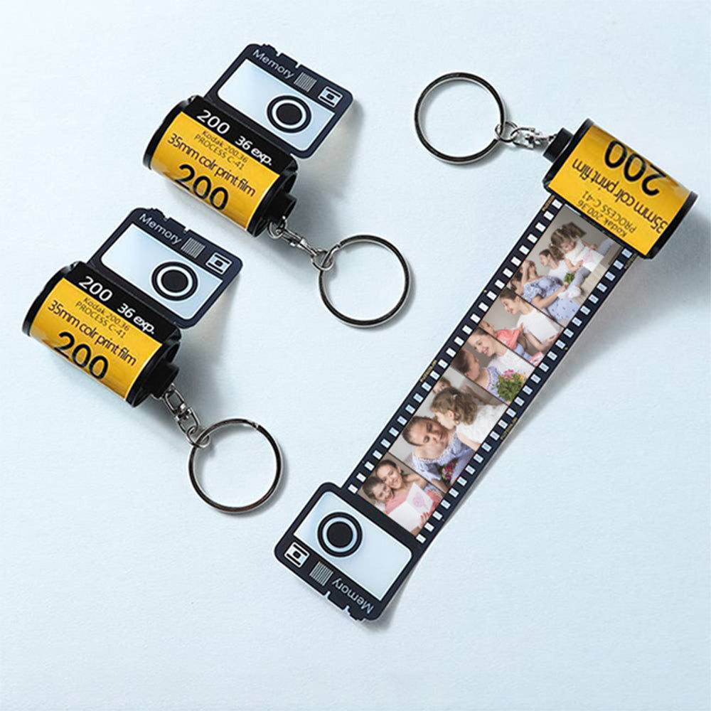 Vintage Custom Camera Film Roll Keychain