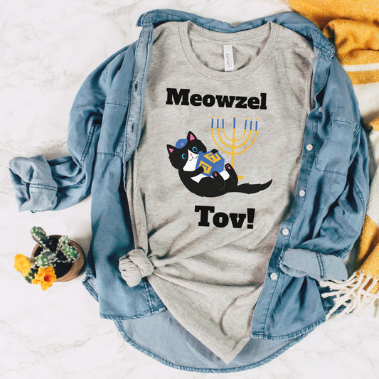 Meowzel Tov Hanukkah Shirt