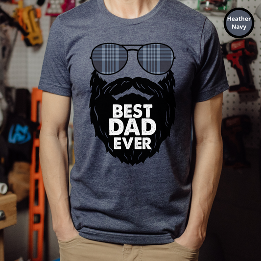 Best Dad Ever Beard TShirt