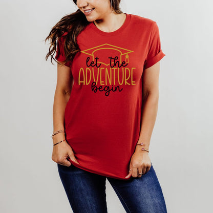 Let the Adventure Begin Graduation TShirt