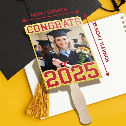 Personalized Handheld Photo Fan Graduation Gift