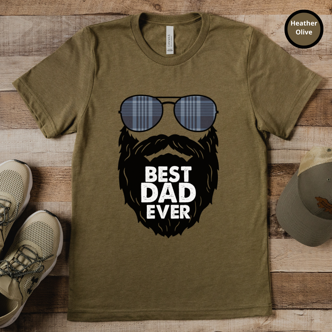 Best Dad Ever Beard TShirt