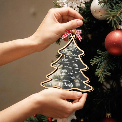 Personalized Christmas Tree Ornament with Names & Date