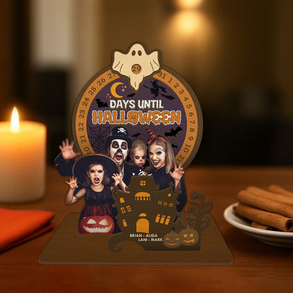 Personalized Photo Days Until Halloween Countdown Calendar - Image 1