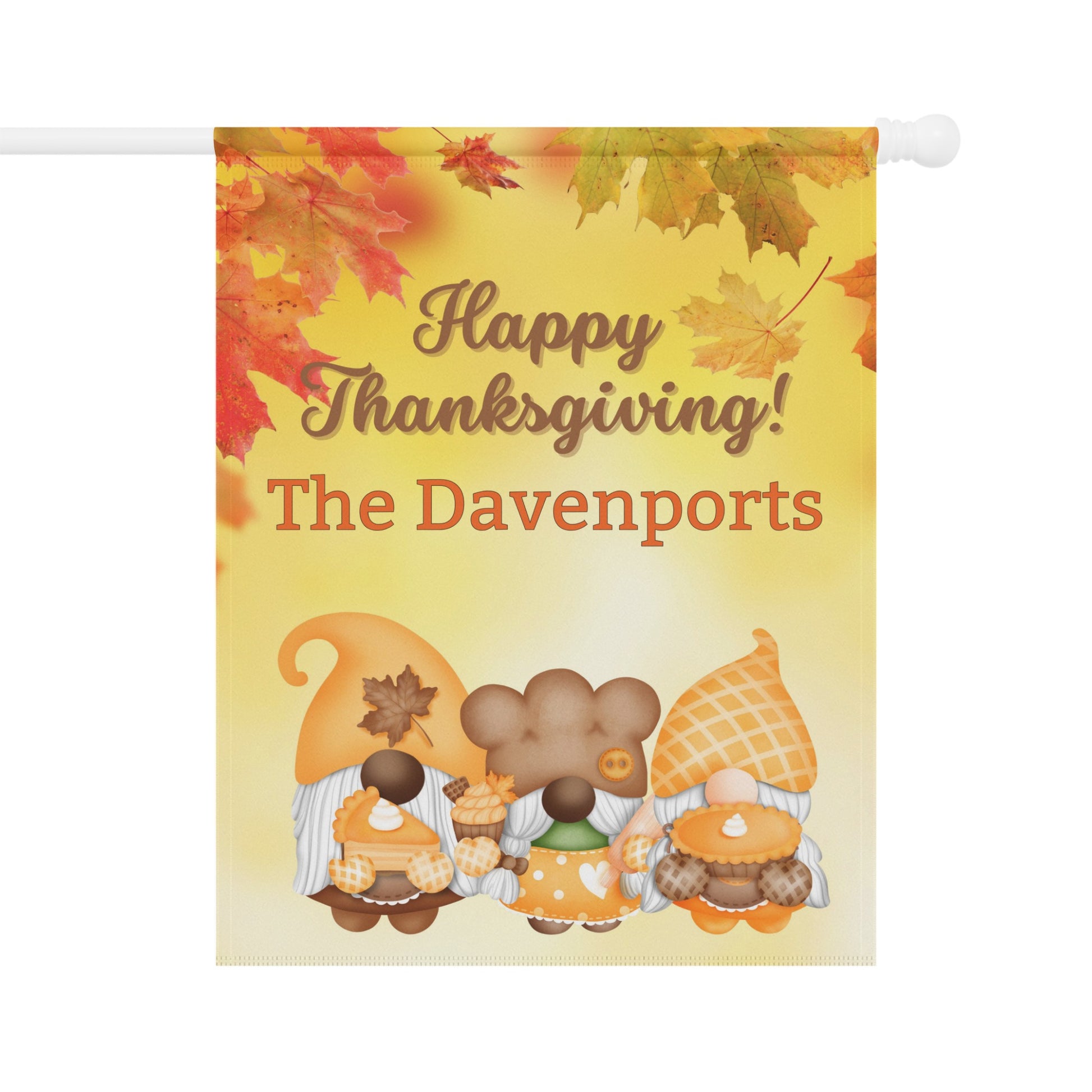 Happy Thanksgiving The Davenports Flag Decor