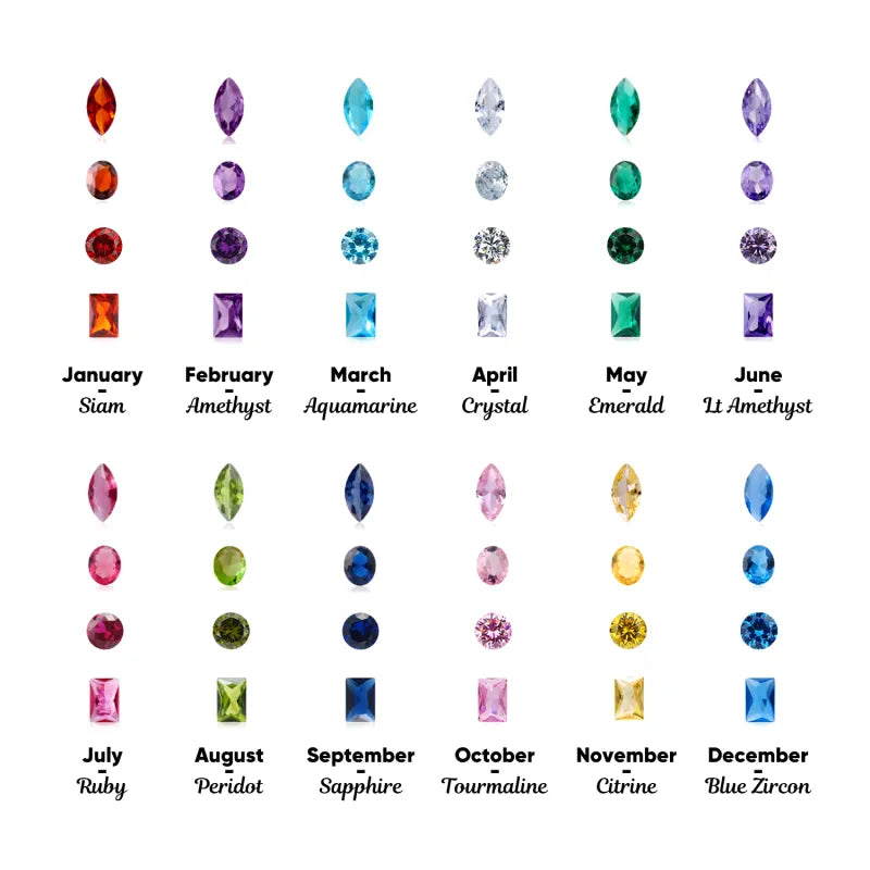 Personalized Multiple Birthstones Vintage Ring - Mother's Day Gift