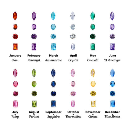 Personalized Multiple Birthstones Vintage Ring - Mother's Day Gift