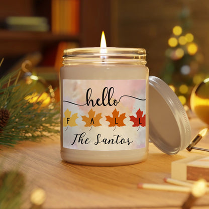 Hello Fall Custom Candle