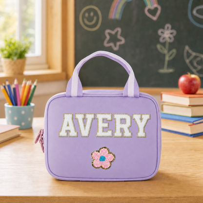Personalized Backpack and Lunchbox with Custom Name Patches